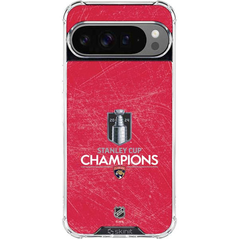NHL 2024 Stanley Cup Champions Panthers Google Pixel 10 Pro XL Clear Case